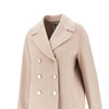 wool drap double-breasted jacket