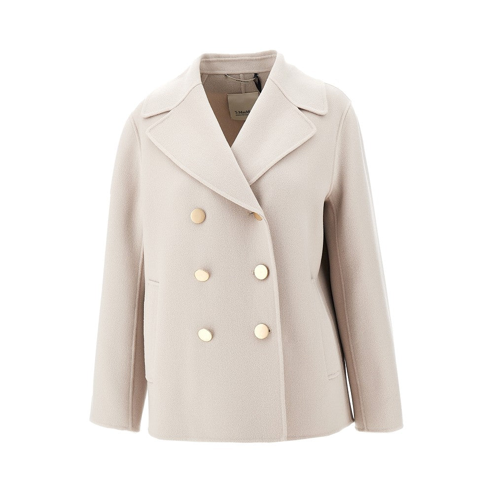MAX MARA S 42 wool drap double-breasted jacket