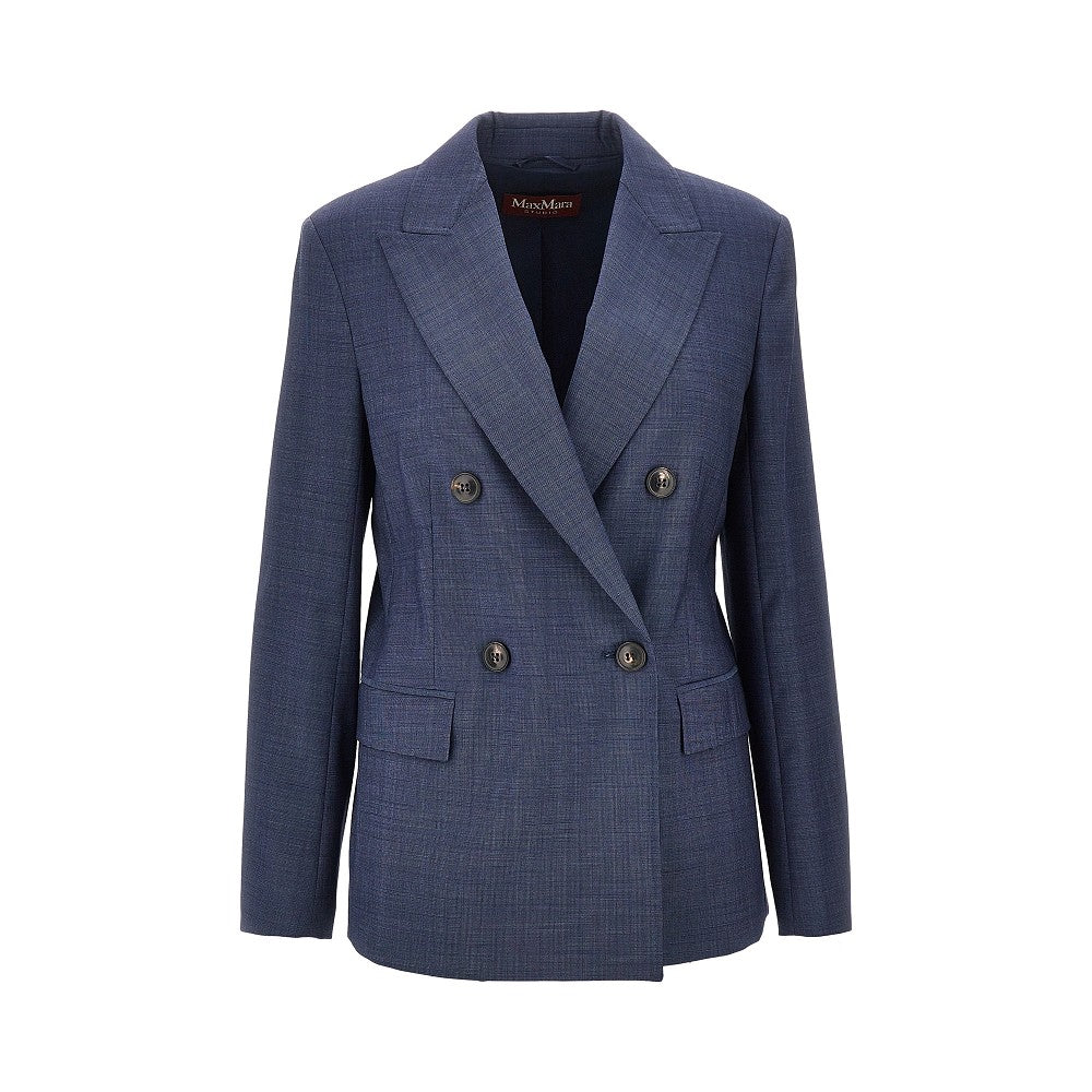 MAX MARA STUDIO 44 virgin wool double-breasted jacket
