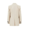oversized canvas double-breasted jacket