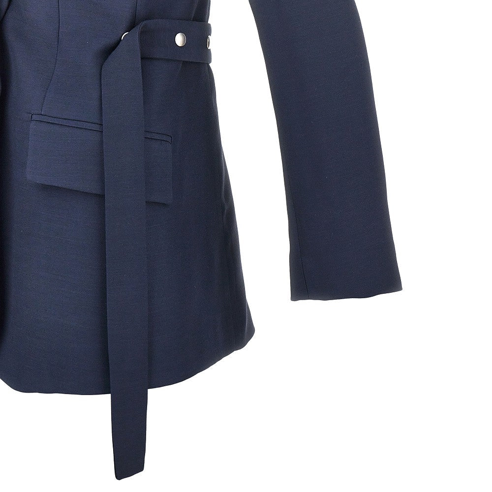 STELLA MCCARTNEY 40 single-breasted jacket with press-studs belt