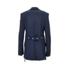 single-breasted jacket with press-studs belt