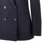 pin-striped wool double-breasted jacket