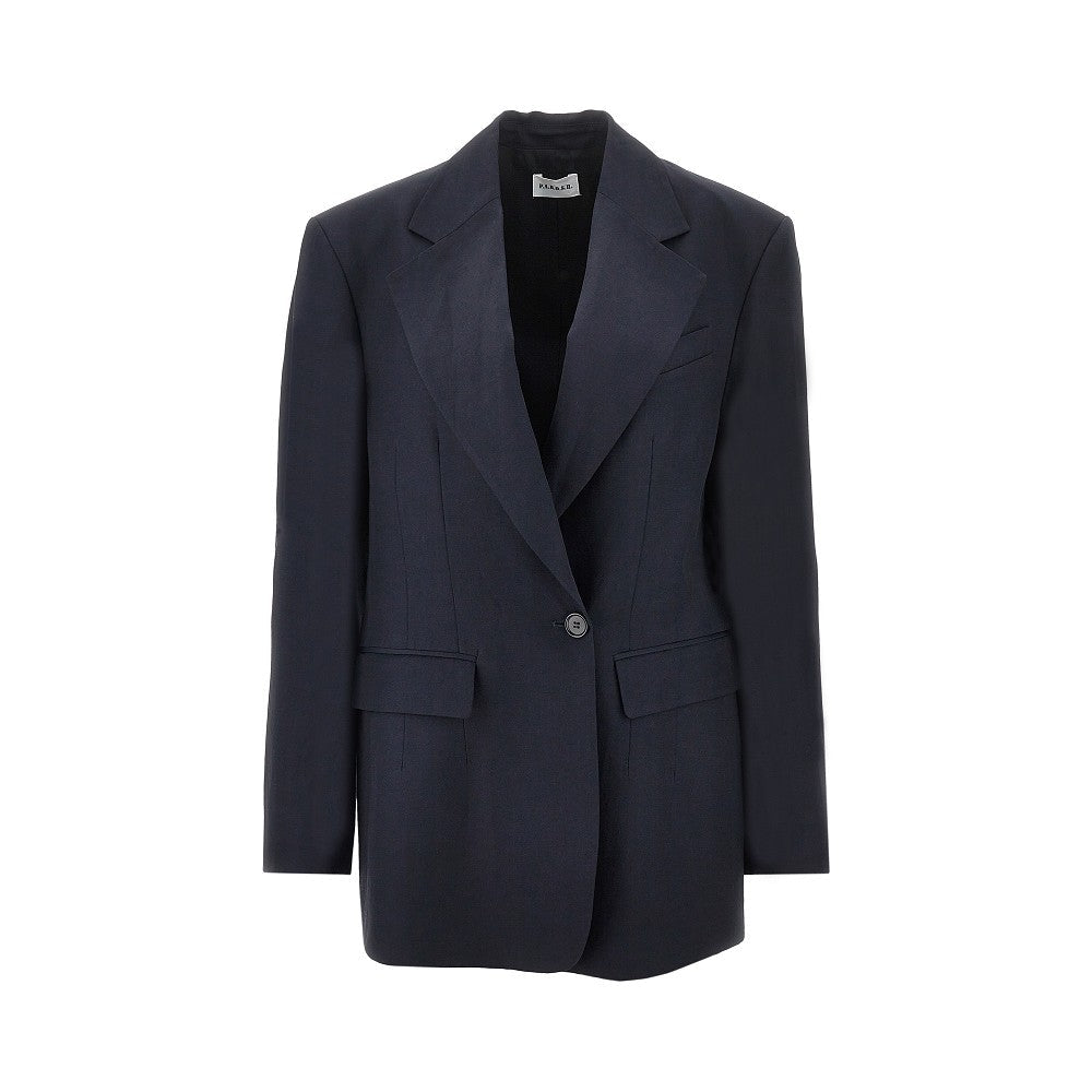 raisa linen-blend oversized jacket