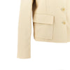 rania single-breasted canvas jacket