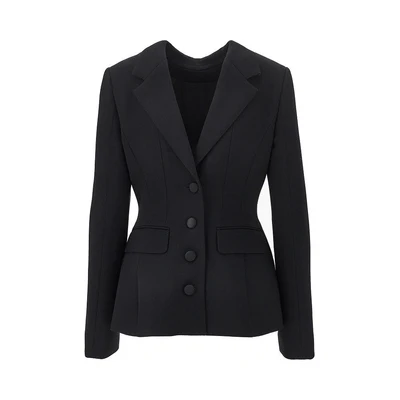wool double crepe back to front jacket
