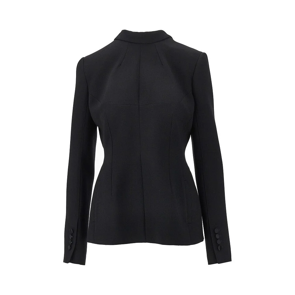 DOLCEamp;GABBANA 42 wool double crepe back to front jacket