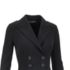 stretch wool fitted double-breasted jacket