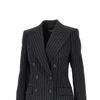 pinstriped wool double-breasted jacket
