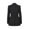 pinstriped wool double-breasted jacket