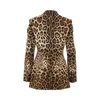 double-breasted jacket with animal print