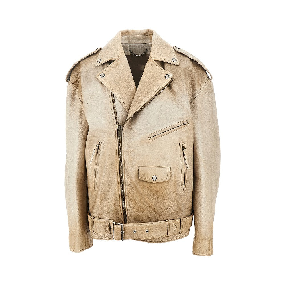 GOLDEN GOOSE M phoebe oversized leather jacket