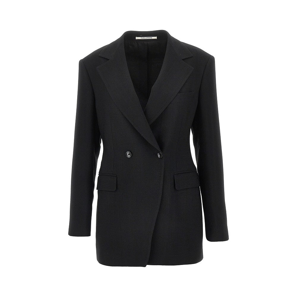 TAGLIATORE 40 astra double-breasted canvas jacket