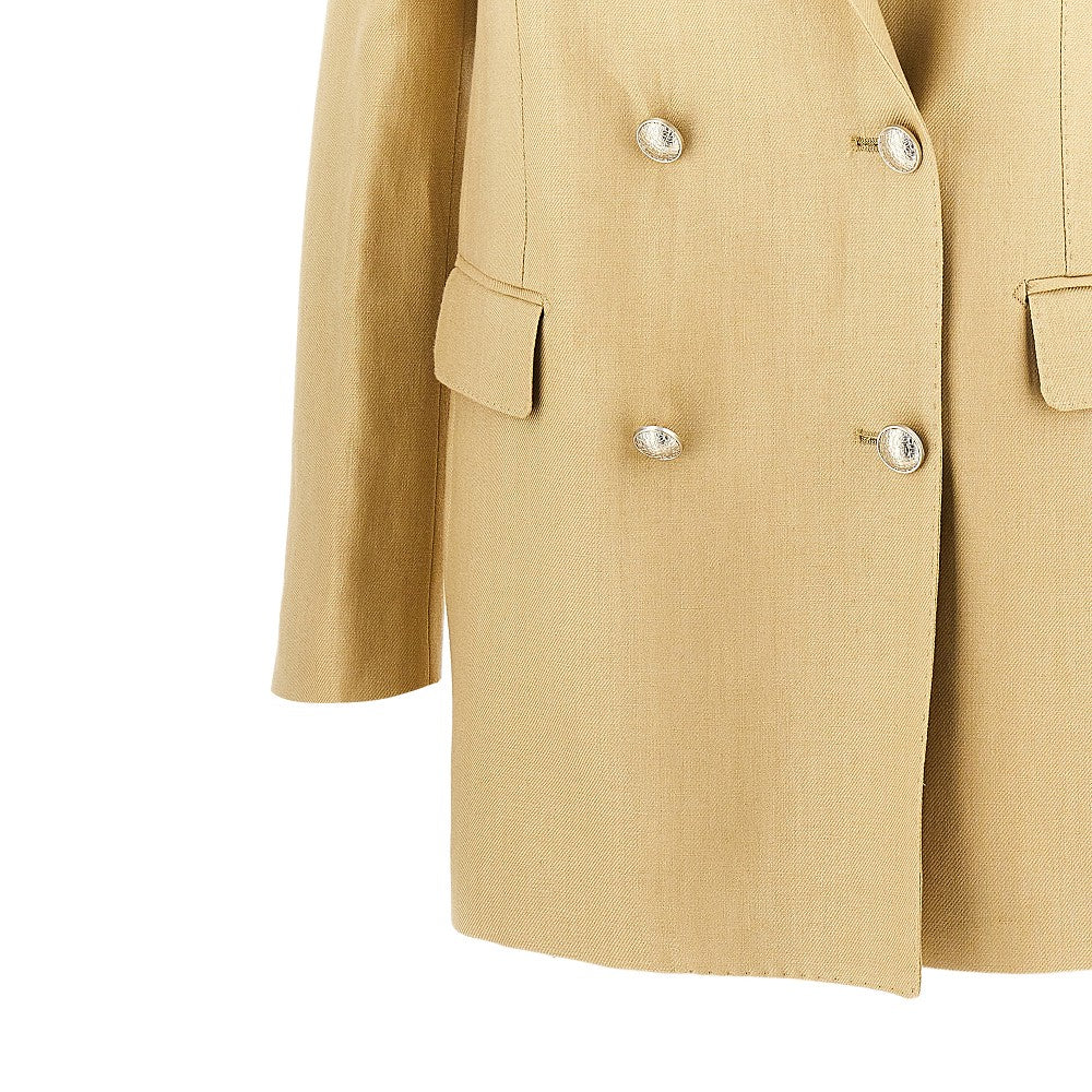TAGLIATORE 44 jasmine double-breasted linen jacket