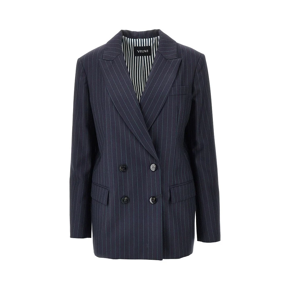 VITOVI 38 move pinstriped wool jacket