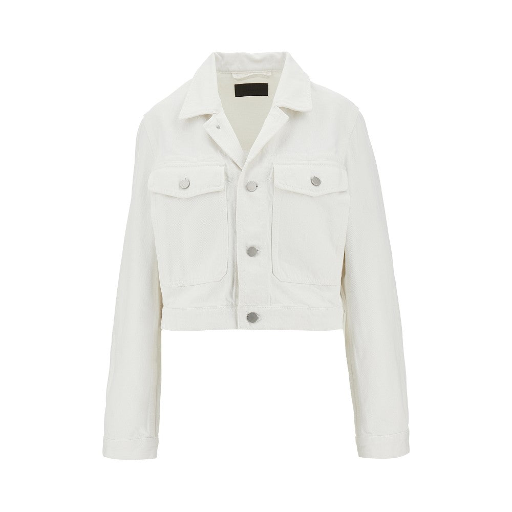 LEMAIRE 36 cropped denim blouson jacket