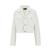 cropped denim blouson jacket