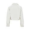 cropped denim blouson jacket