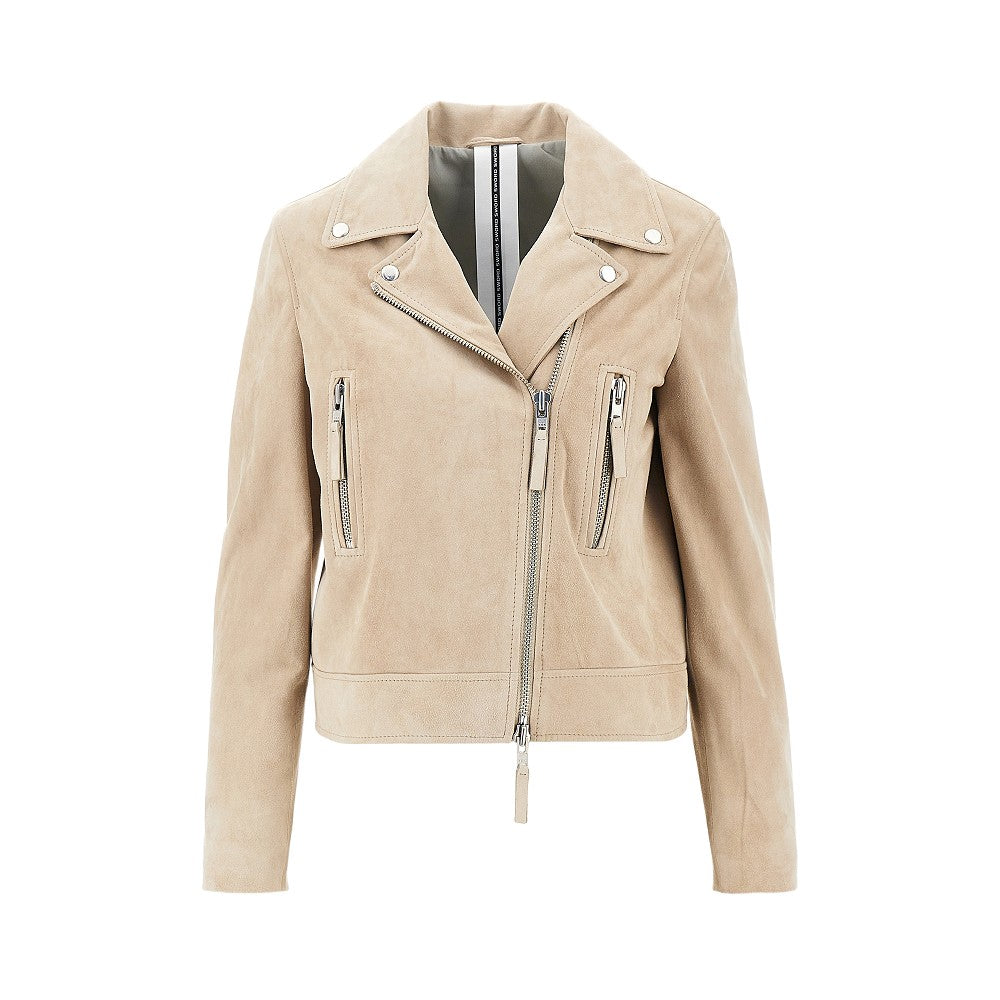 SWORD 48 suede leather biker jacket