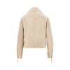 suede leather biker jacket