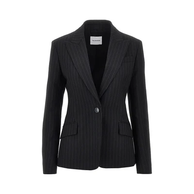 bianca jacket with pin-striped motif