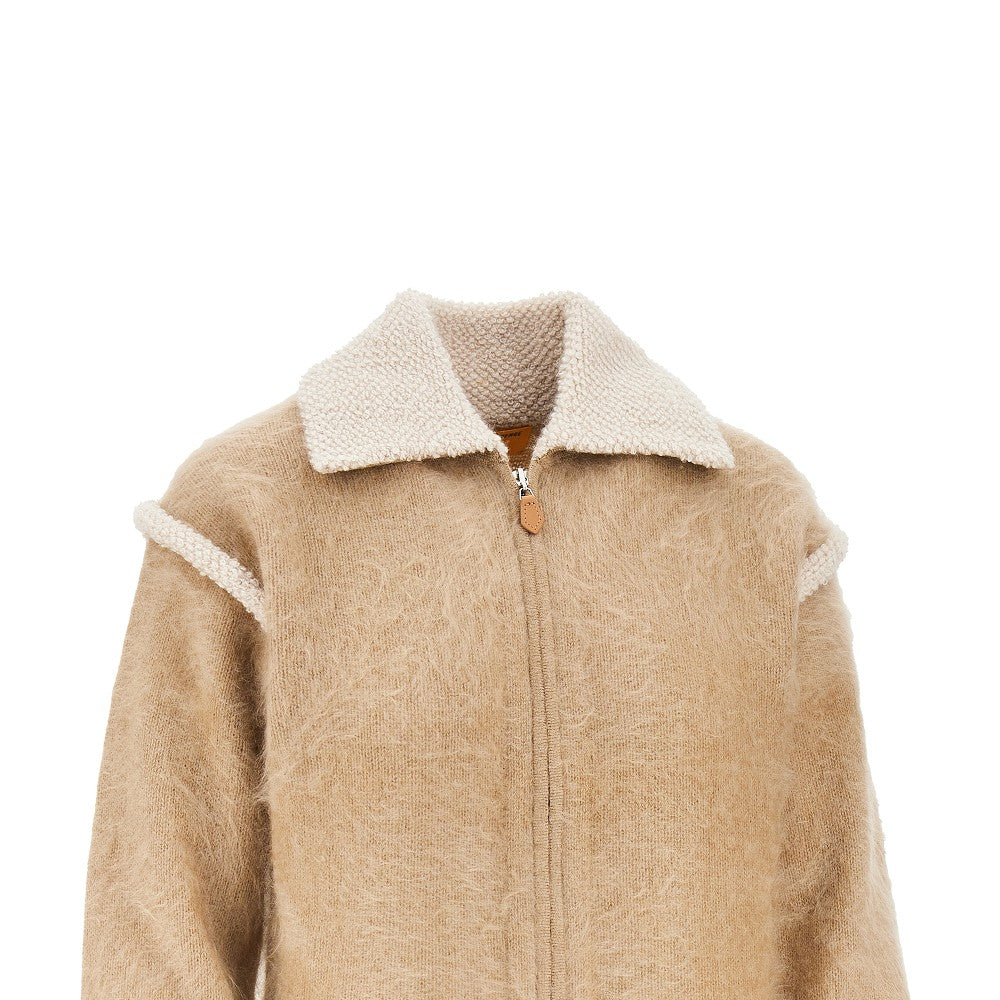 GUEST IN RESIDENCE S grizzly frankie brushed knit jacket