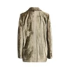 velvet single-breasted jacket