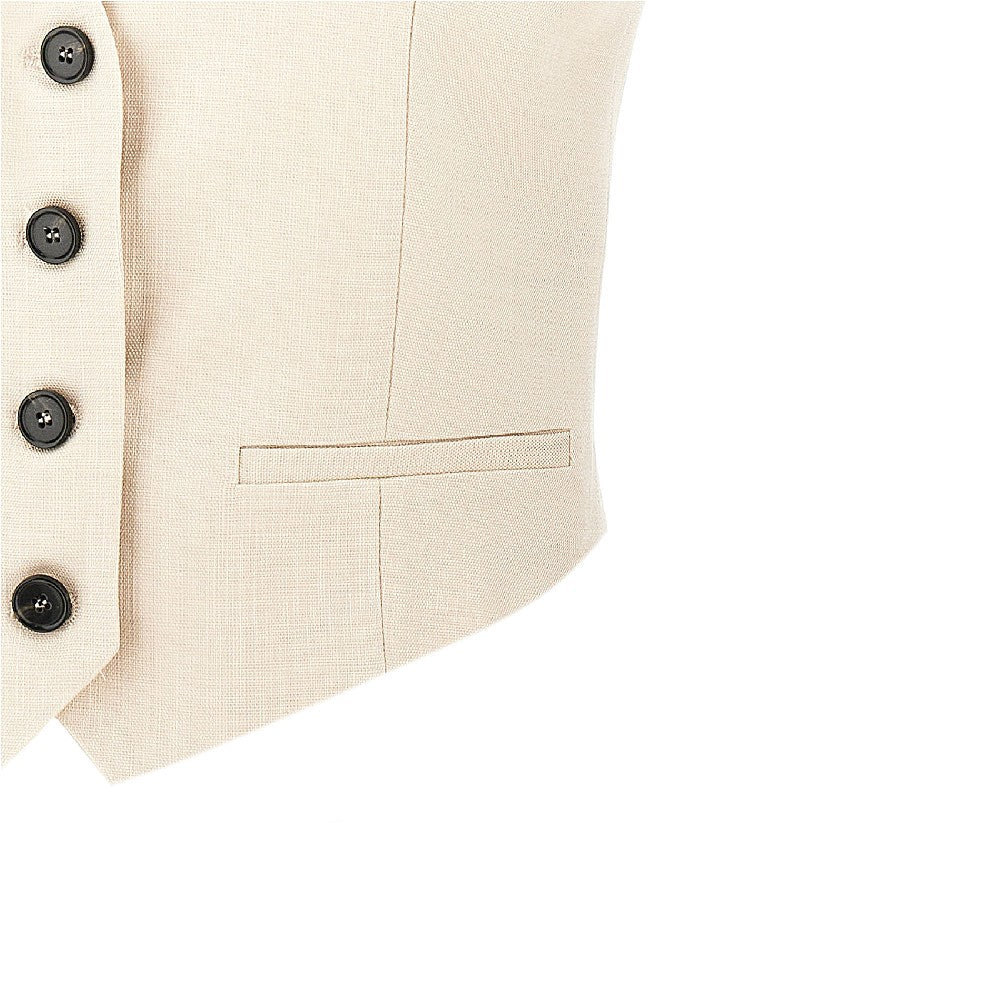 MSGM 44 viscose-blend canvas vest