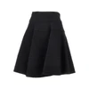 wool cloth knee-length skirt