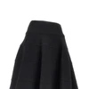 wool cloth knee-length skirt
