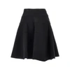wool cloth knee-length skirt