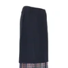 cady midi skirt with check insert