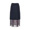 cady midi skirt with check insert