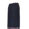 cady midi skirt with check insert