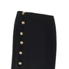stretch viscose skirt with medusa buttons