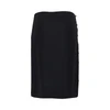 stretch viscose skirt with medusa buttons