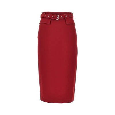 viscose-blend crêpe skirt