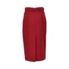 viscose-blend crêpe skirt