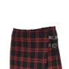 check tweed mini skirt