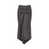 crepe back satin midi skirt