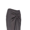 crepe back satin midi skirt
