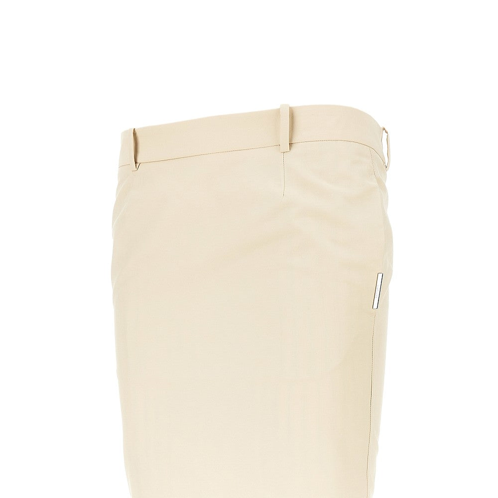 midi skirt with visible lining