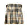 check wool mini skirt