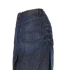 creased denim midi skirt