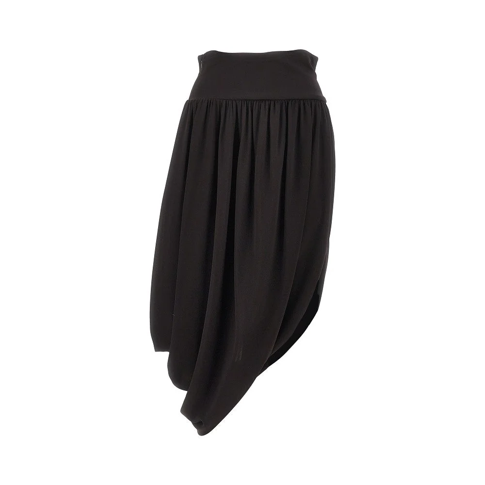 draped jersey skirt