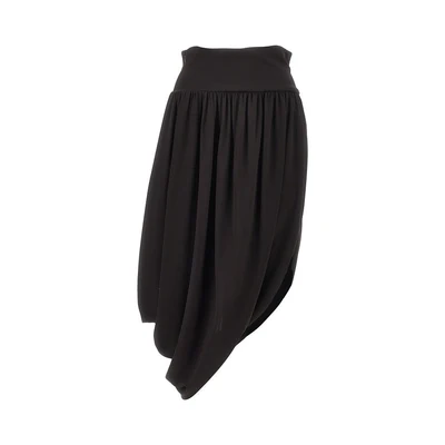 draped jersey skirt