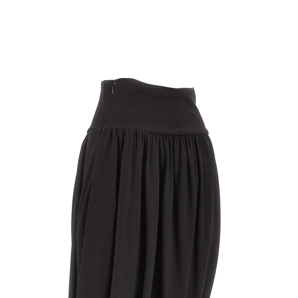 draped jersey skirt