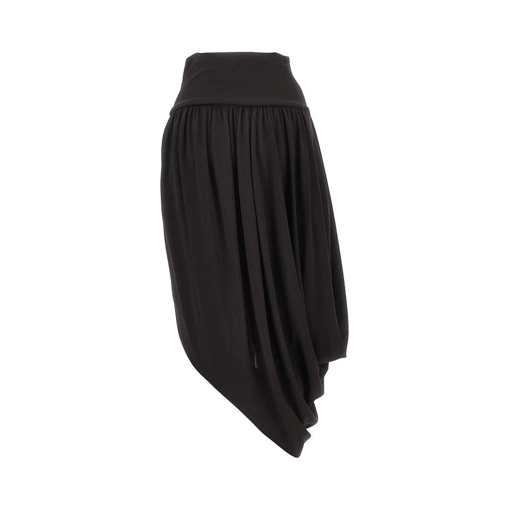 draped jersey skirt