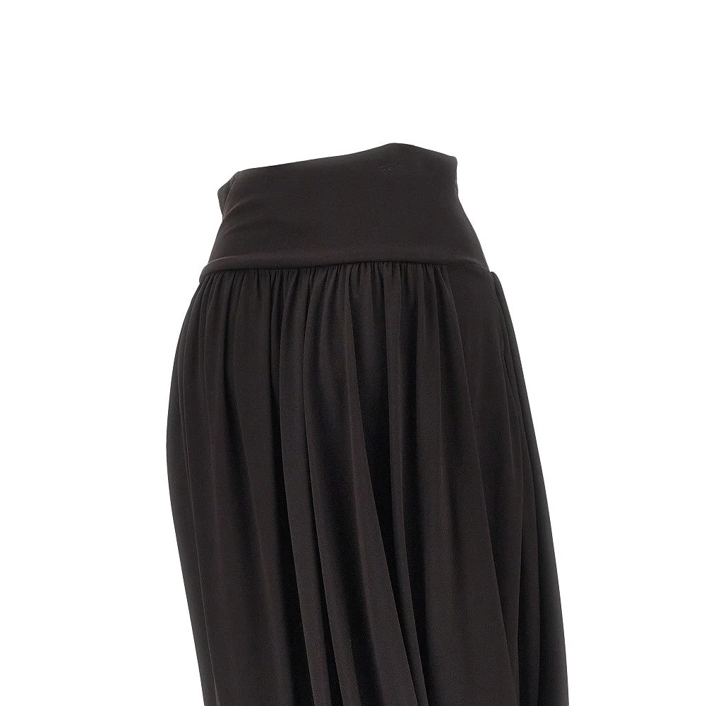 draped jersey skirt