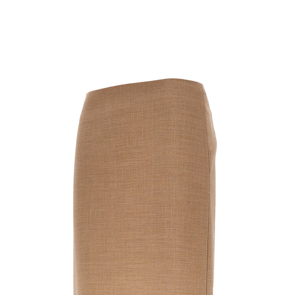 jackie stretch wool midi skirt